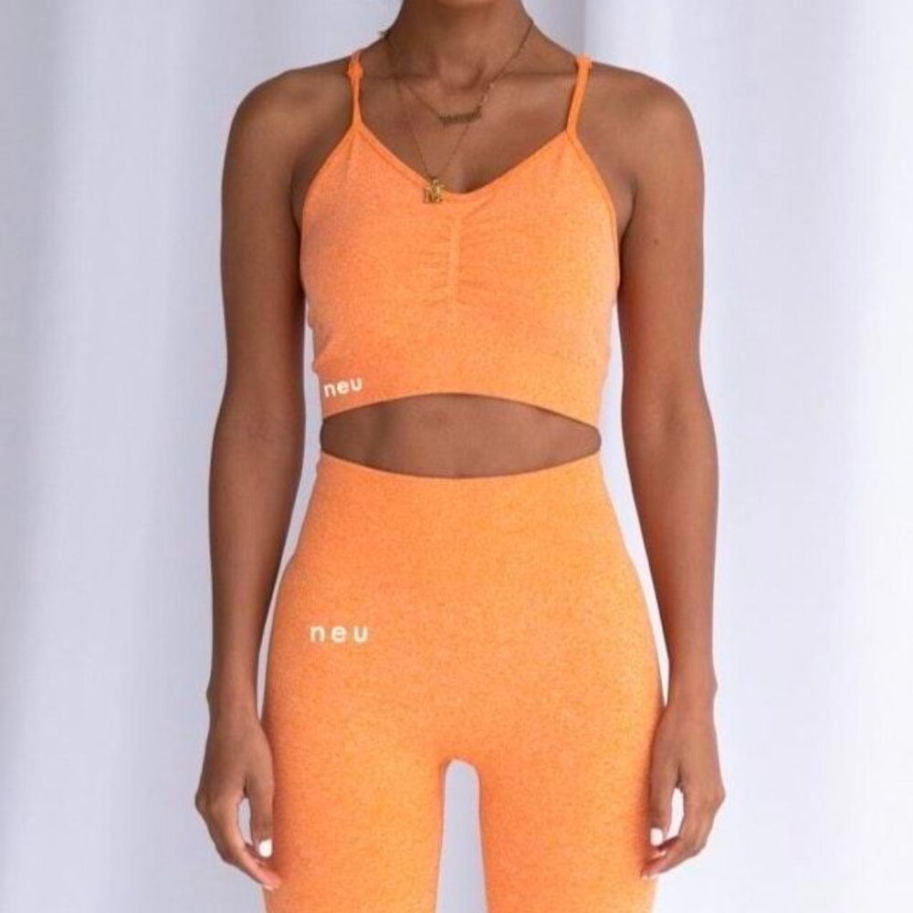 NWT Orange Bum Shaping Legging & Matching Bra